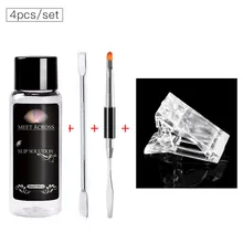 MEET через гвоздь Удлинительный УФ-гель поли кончики строительный раствор Слип жидкий гель набор прозрачный акриловый жидкий маникюрные инструменты для ногтей