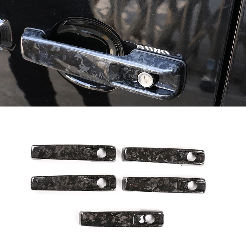 

Real Carbon Fiber Exterior Door Handle Trim Cover For Mercedes Benz G Class W463 W464 G65 G55 G63 G500 G550 2019-2021
