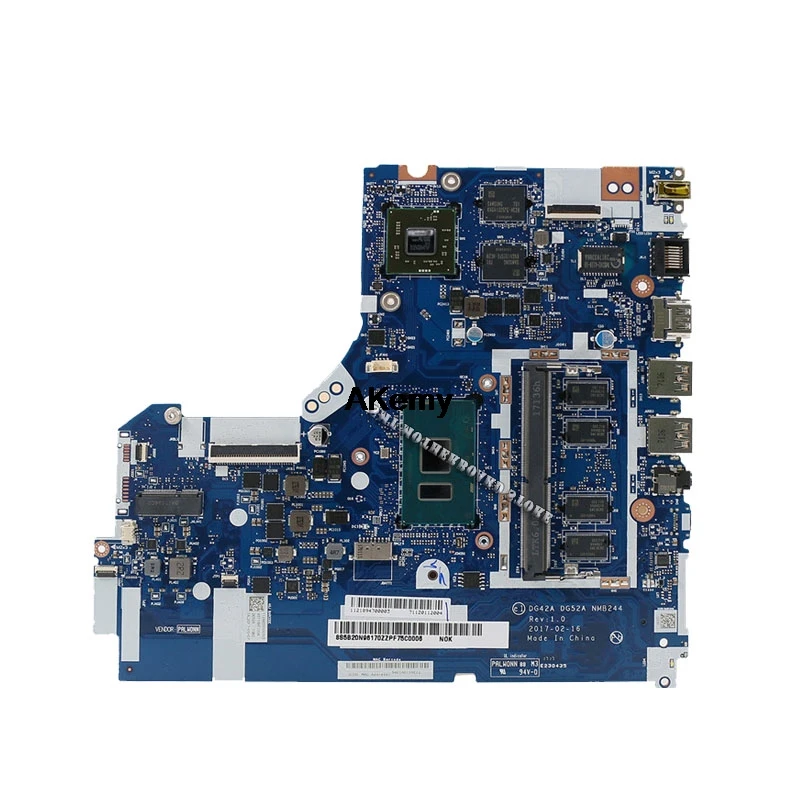 DG42A DG52A NMB244 Mainboard for Lenovo xiaoxin 5000 Laptop Intel Core i5-7200U 15.6 Inch DDR4 2GB Graphics motherboard