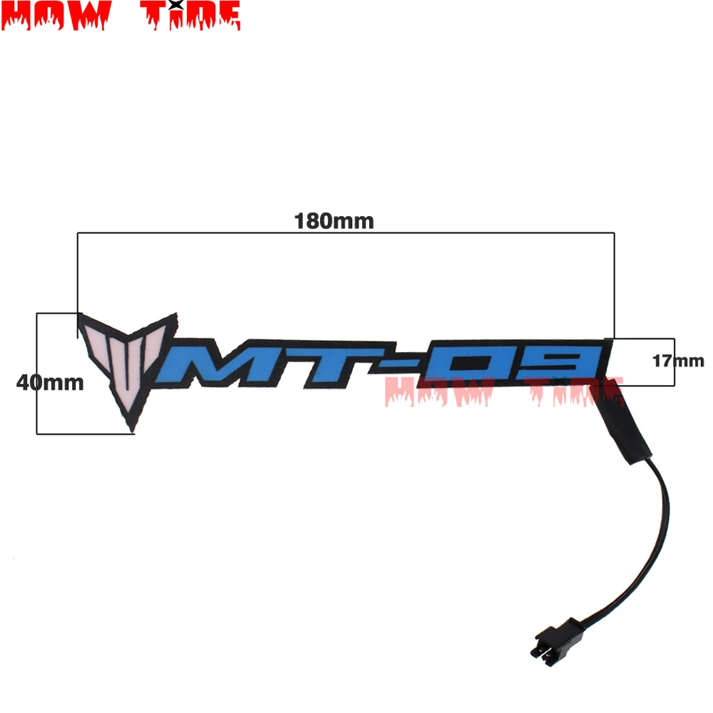 Применим к YAMAHA mtmt09 Tracer FZ-09 FJ09- мотоцикл обтекатель тела боковые наклейки значок холодный свет