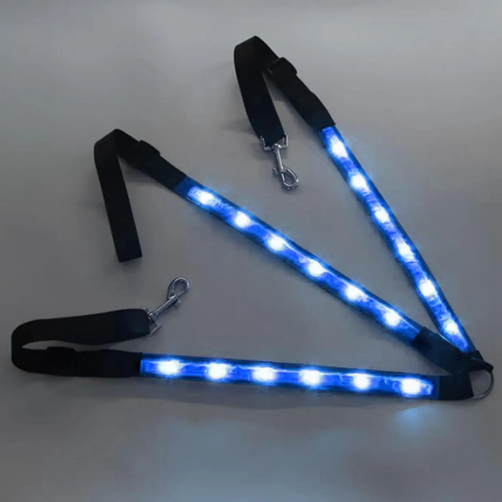 LED Horse uprząż napierśnik nylonowa taśma nocna widoczna jazda wyposażenie do jazdy konnej wyścigi Cheval Equitation