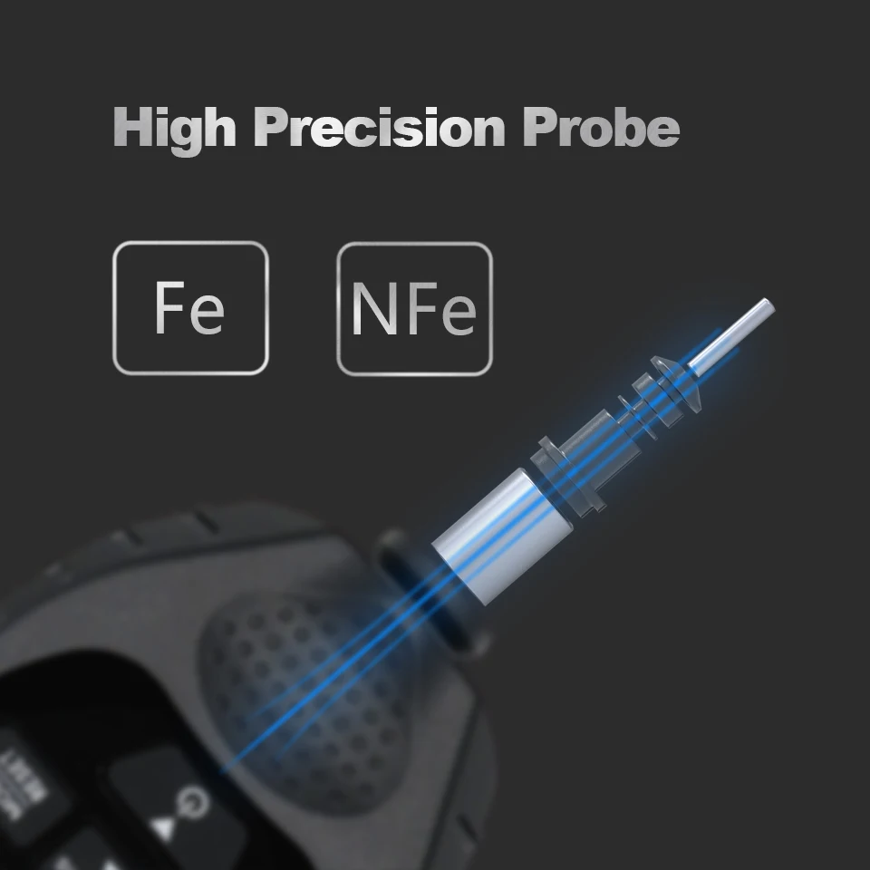 R&D GM998 Backlight Film Thickness gauge Car Paint Tester Coating Thickness Gauge with English&Russia Manual Fe&NF paint tester paint coating meter paint thickness gauge thickness gauge