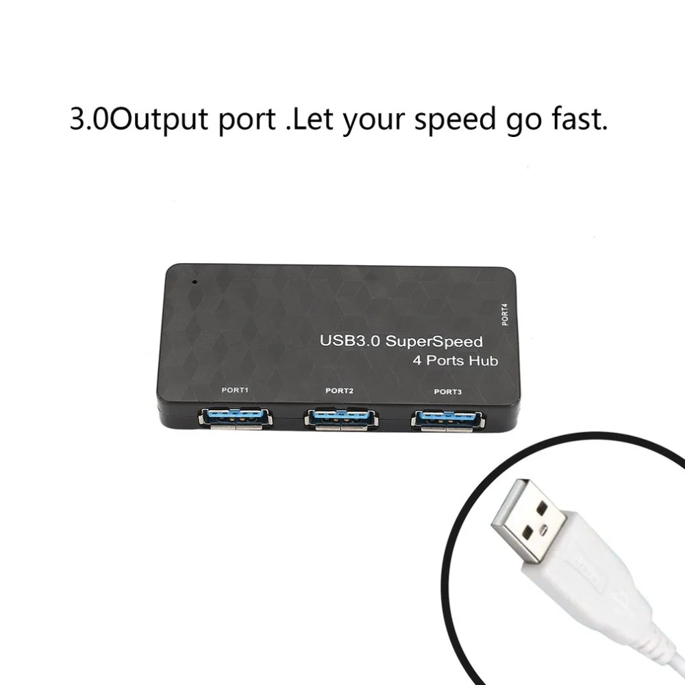 1 USB зарядное устройство и четыре интерфейса Usb3.0 концентратор Usb3.0 сплиттер удлинитель