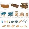 1/12 Forest Rabbit Animal Family breadshop Set Food Toy Miniature Dollhouse Furniture Accessories Birthday Gift Toys For Girls 6