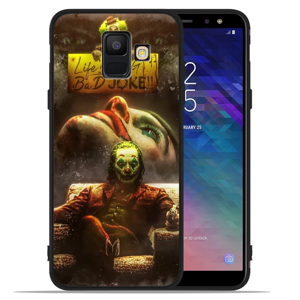 Джокер клоун плохой человек чехол для телефона для samsung Galaxy J8 J2 J4 J6 Plus J3 J5 J7 черный чехол Etui
