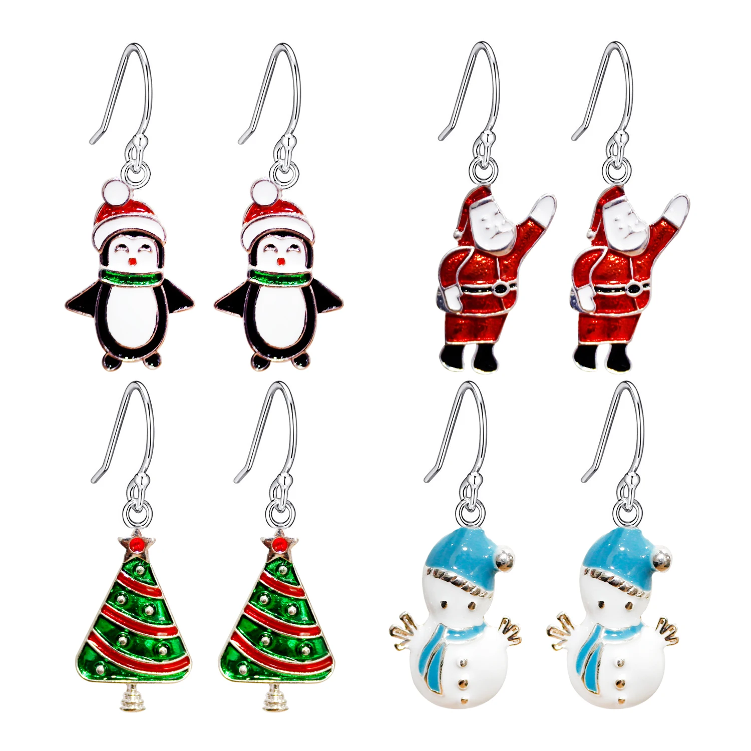 Рождественский венок с колокольчиком висячие серьги подвески для женщин и