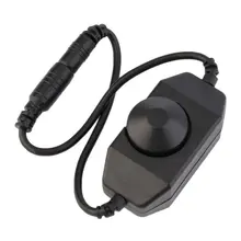 

12V DC PWM Manual Knob LED Dimmer Switch With Button Light Dimmer Cord Wire Modulator Controller for LED Strip Light