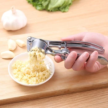 

Garlic Press Crusher Mincer Chopper Peeler Squeeze Cutter Tools Stainless Steel Ginger Garlic Presses Kitchen Tools Accessories