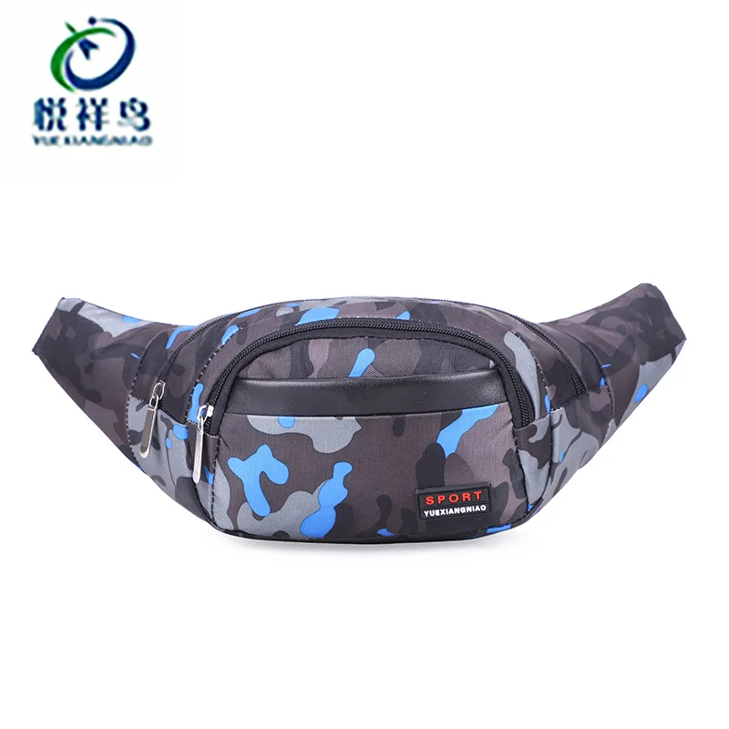 

New Style Camouflage Sports Outdoor Wallet Men's Nylon Waterproof Sports Waist Bag Multi-functional Tactical Waist Pack Men's