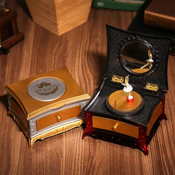 

Musical Rotary Ballet Dancer Theme Music Box Organizer Boxes Storage Music Box Valentine's Day Girl Gift