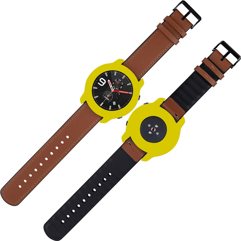 Мягкий полный чехол оболочка силиконовая рамка Защитная Для Huami AMAZFIT GTR 47 мм защита от царапин 10 цветов