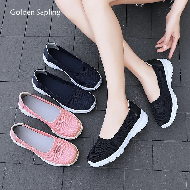 

Golden Sapling Comfortable Women's Sneakers Breathable Summer Running Shoes Light Slip-on Trainer Women Sport Shoe for Jogging