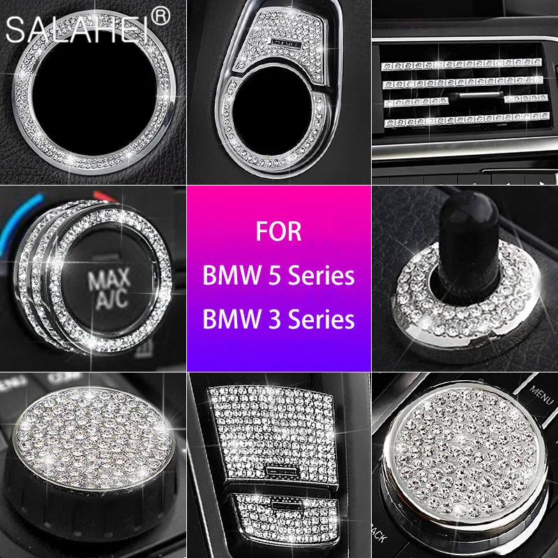 

Для BMW 5 серии GT7 1 3 серии X3 X4 X5 X6 Алмазная Модифицированная Центральная декоративная крышка для автомобиля воздушная рамка для выпускного от...