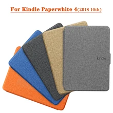 Coque intelligente magnétique pour Kindle, étui en papier blanc 4 2018 10e génération, Six couleurs en option, léger, Portable