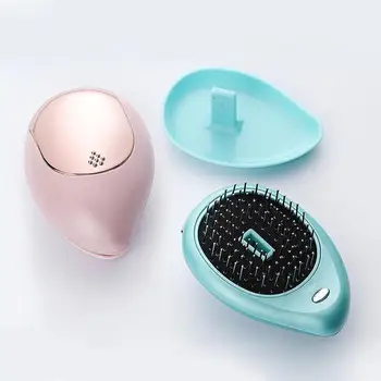 

Portable Electric Ionic Hair Brush Anti-static Portable Mini Scalp Massage Hair Straightener Comb Brush Hair Styling Tool