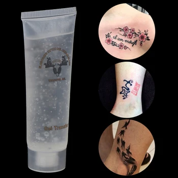 

1Pc 50ml Tattoo Gel Tattoo Transfer Cream Gel Body Paint Stencil Stuff Oils For Transfer Paper Machine Auxiliary Supply