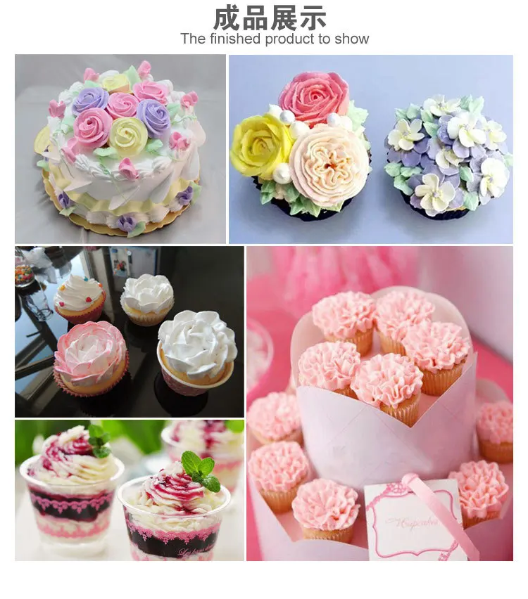 Ckot Baking Tool Small Decorating Nozzle Set 6 Floral Headdress Mouth