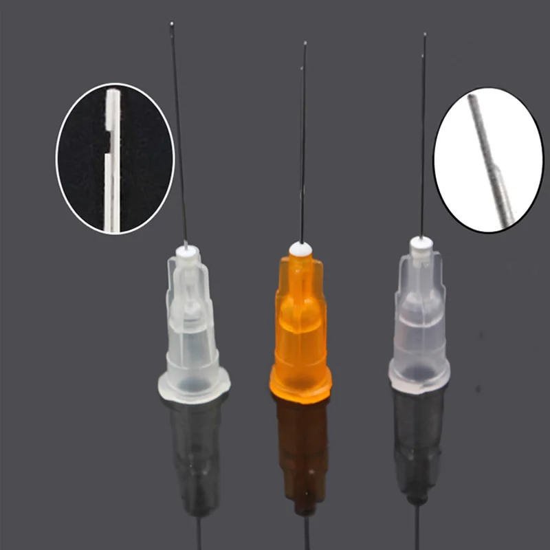 

150pcs Dental Sterile Endodontic Irrigation Needle Tips 25G/27G/30G Plain Ends Notched Endo needle tip Syringe Teeth Whitening