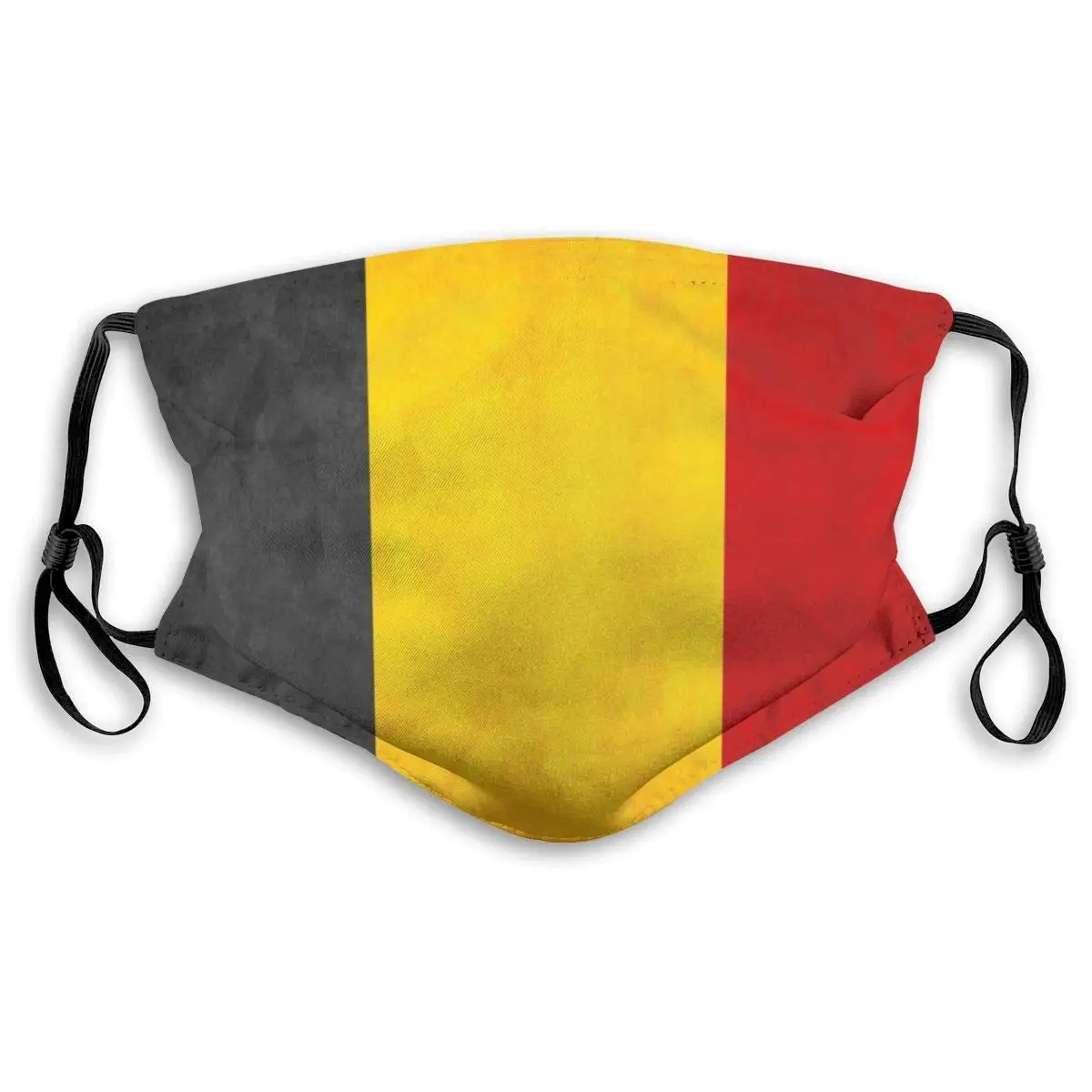 

Belgium Flag Protective Mask with Gasket Disposable Water Repellent Multilayer Filter Adult Sunscreen Large Mask M