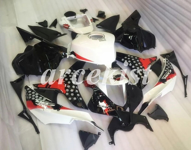 4 подарки литьевая Форма ABS Полный обтекатели Подходит для HONDA CBR600RR F5 2009 2010 2011 2012 09 10 11 12 набор кузова белый черный