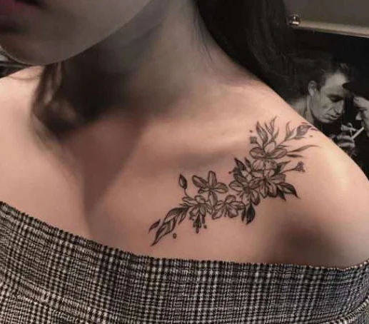 Temporary Tattoo Sticker Fake Tatto Stickers Waterproof Tattoos Flower Tatoo Hand Clavicle Chest Body Art For Women Girl Temporary Tattoos Aliexpress