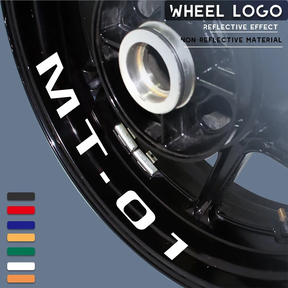 

Motorcycle Wheel Decorative Stickers Trend Frame Reflective Waterproof Decals For YAMAHA MT-01 MT01 mt 01