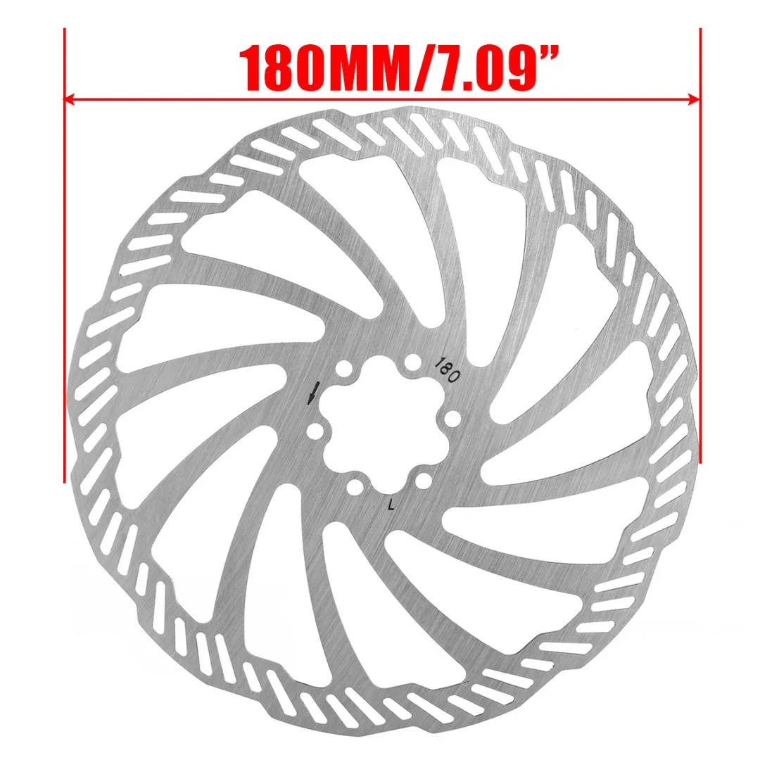 1Pcs 120/140/160/180/203mm Stainless Steel Bike Disc Brake Rotors With 6 Bolts For Mountain Road Parts High Quality