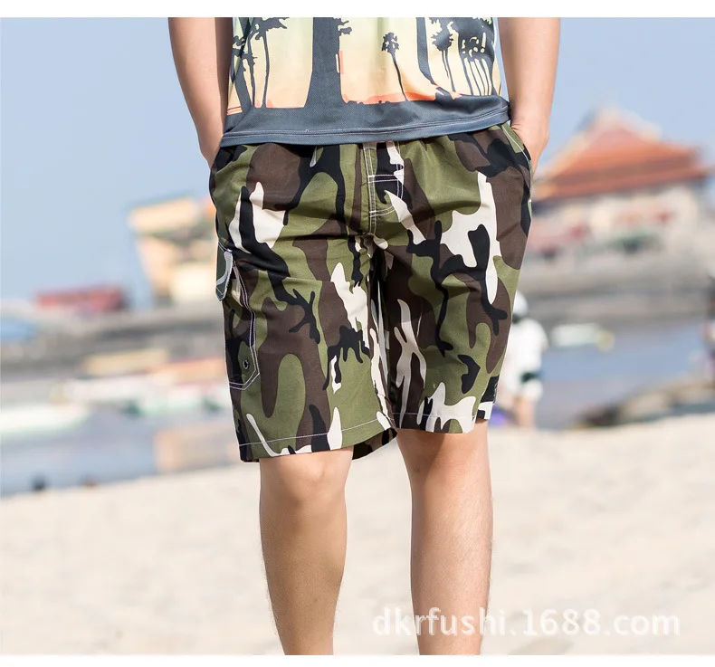 Летние Пляжные шорты Для мужчин с камуфляжным принтом пляжные Boardshort записная книжка С ПЕРЕПЛЕТОМ с подходят большие мальчики шорты Для Мужчин's