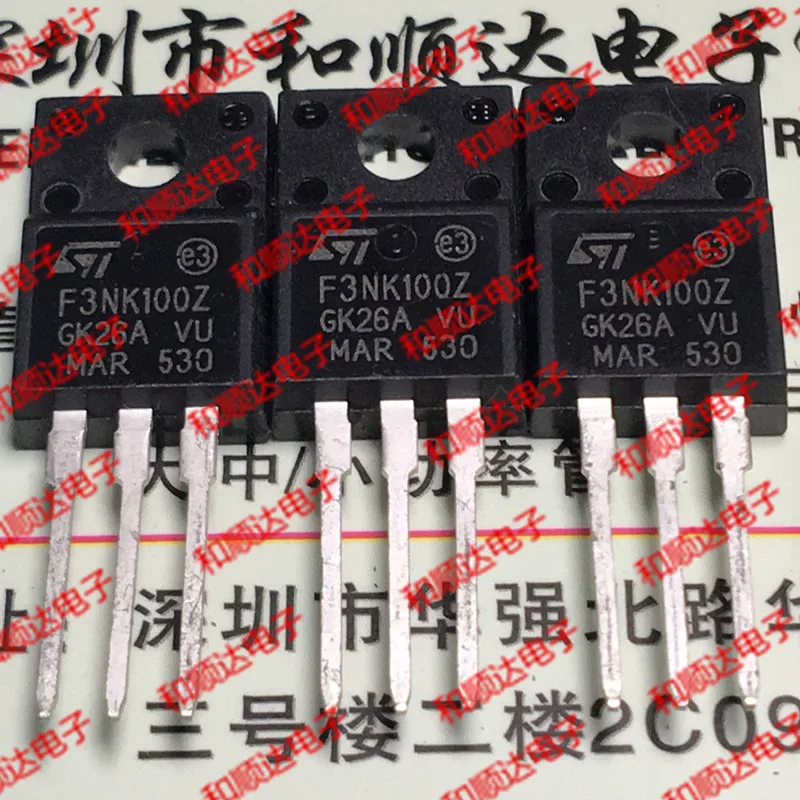 /5 предметов в лоте, F3NK100Z STF3NK100Z TO-220F 1000V 2.5A