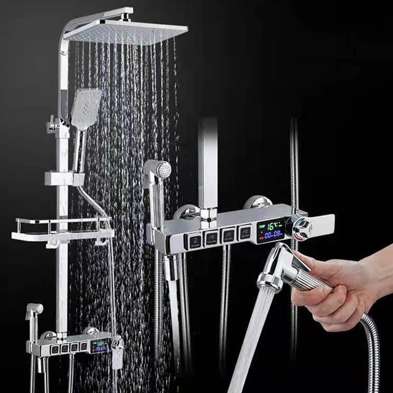 サーモスタット シャワー 隠さ簡単 弁 蛇口 混合