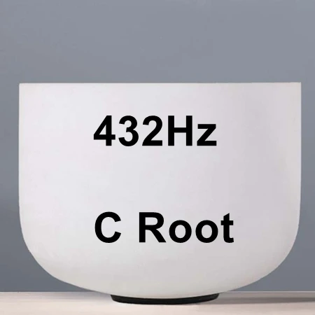 432Hz CVNC 9 дюймов Note C/D/E/F/G/A/B/C#/D#/F#/G#/A# Матовый хрусталь Кварцевые поющие чаши Медитация - Цвет: 432Hz