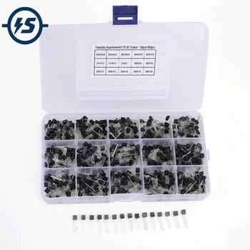 

600pcs 15 Values Transistor Kits TO-92 S8050 S8550 S9012 S9013 S9014 S9015 S9018 Component Kit