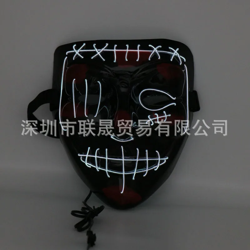 1 шт. неоновая маска светодиодный светильник со шнуровкой Вечерние Маски чистки