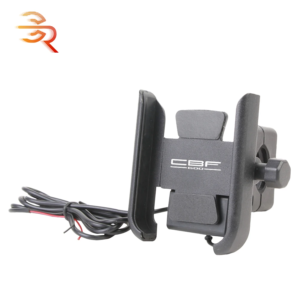 

Motorcycle Mobile Phone Holder With USB Charger For Honda CBF600N CBF600NA CBF 600 NA 2004-2013 2007 2008 2009 2010 2011 2012