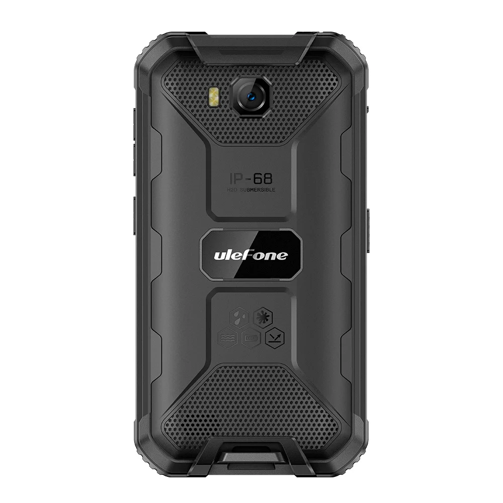 Black 3g глобальная версия Ulefone Armor X6 Android 9 смартфон 2 Гб 16 Гб IP68 Водонепроницаемый MT6580 Восьмиядерный телефон с разблокировкой лица 4000 мАч - Цвет: Black