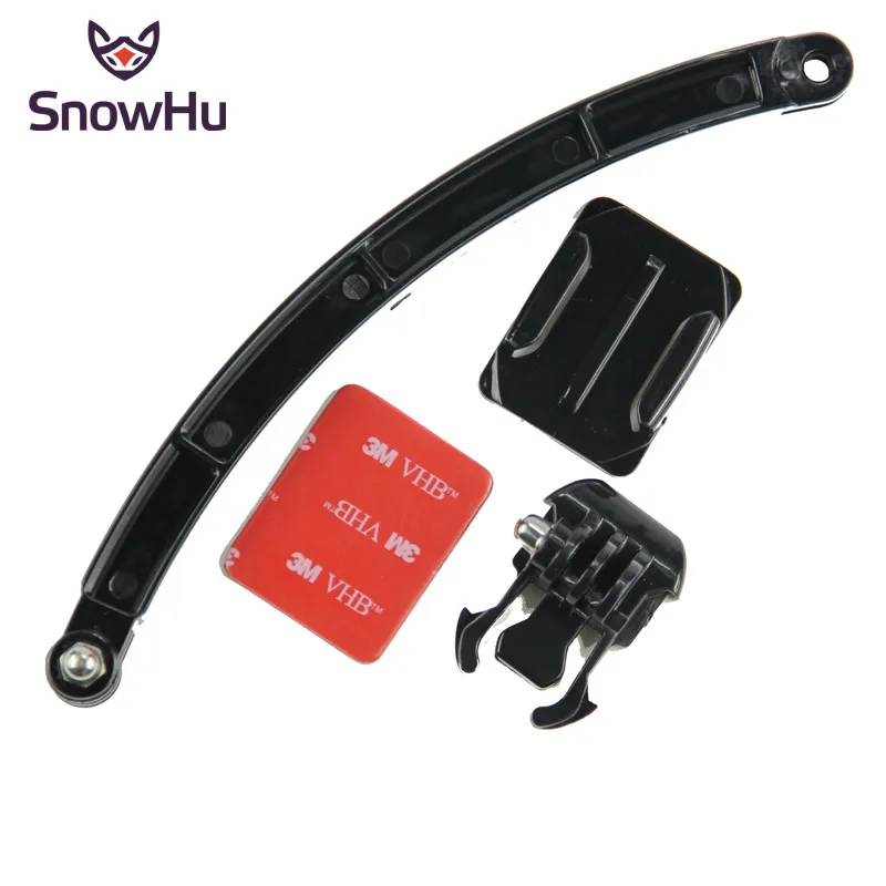 Удлинитель для мотоциклетного шлема SnowHu клейкие крепления Gopro Hero 9 8 7 6 5 4 Xiaomi Yi 4k