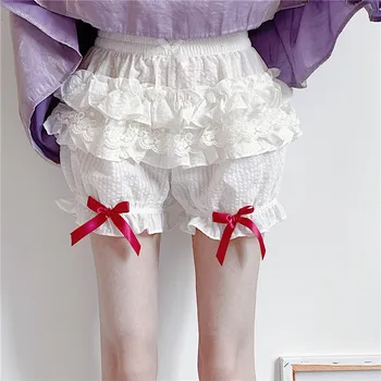 

Sannian Summer Women Shorts 2020 New Japanese Department Sweet And Lovely Student Girls' Shorts Bow Bottoming short Clothes