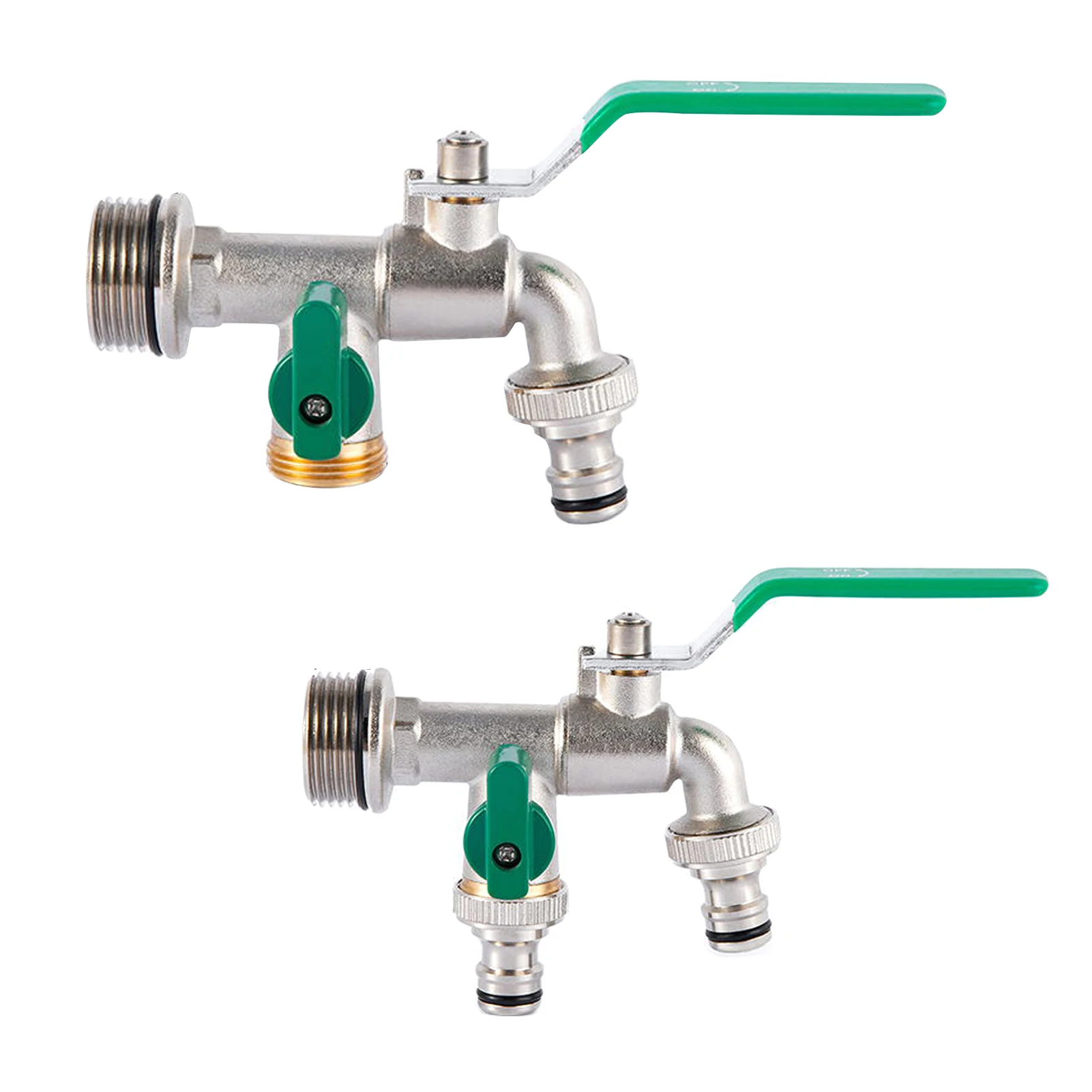 Rubinetto da giardino Rubinetto da giardino doppio rubinetto da giardino esterno Connettore Rubinetto miscelatore Valvola di usca 3/4 Adattatore acqua serbatoio Beccuccio rubinetto  15