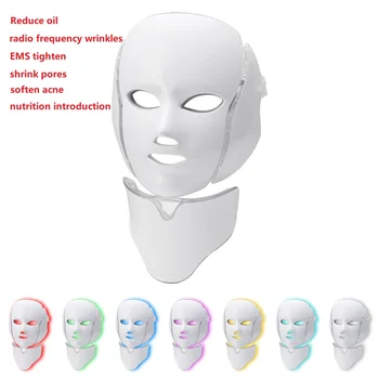 

Seven Color Beauty Therapy LED Mask Light Skin Care Rejuvenation Wrinkle Removal Acne Facial Neck Beauty Spa Instrument