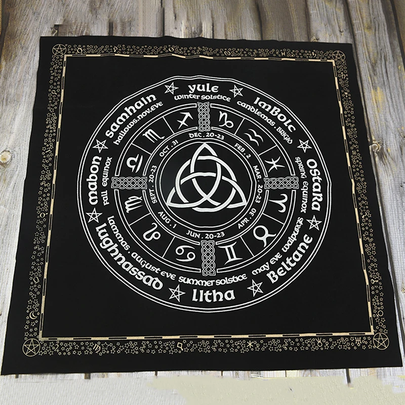 49x49cm Tarot Tablecloth Altar Tarot Cloth Variety Styles Twelve Constellations Astrological Tarot Cloth High Quality Non-woven