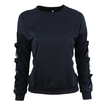 

Wipalo 2019 Autumn Winter Women Loose Hoody Solid O-Neck Long Sleeve Warm T-Shirt Female Casual Short Coat Windproof Pullover