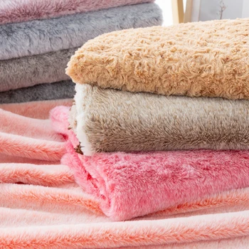 

soft Plush Fabric Warm winter doll’s fabrics DIY needlework materials 50*50cm/pcs TJ1188