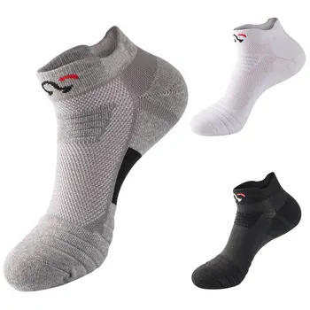

men Sports socks Towel bottom Thicken short socks for male outdoors sports Breathable skarpetki basketball football male socks