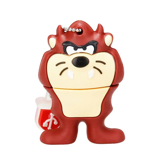Lion USB флеш-накопитель серии animal с реальной емкостью, 128 ГБ, флешка, 4 ГБ, 8 ГБ, флеш-накопитель, 16 ГБ, 32 ГБ, 64 ГБ, usb карта памяти с мультяшным кроликом - Цвет: Lion