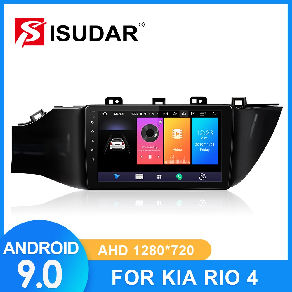 ISUDAR Автомагнитола для KIA/RIO 4 2 din Android 9 Авторадио Мультимедиа gps DVR камера ram 2GB rom 32GB USB ips