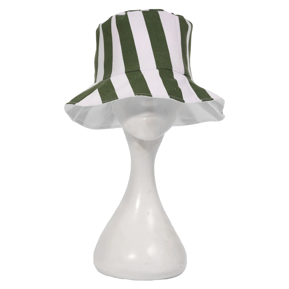 Anime Bleach Urahara Kisuke Cosplay Hat Cap Dome Green and White Striped Summer Cool Hat Watermelon