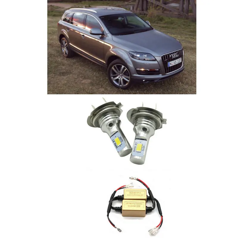 Светодиодные противотуманные фары H7 высокой мощности для Audi A6 05-10 A8 4H Q7 06-10 S3 8P без