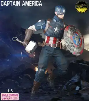 

25cm Marvel Captain America Action Figrue Team of Prototyping 1/6 Limited Edition 999 PIECES Articulated Moveable Figure Toys
