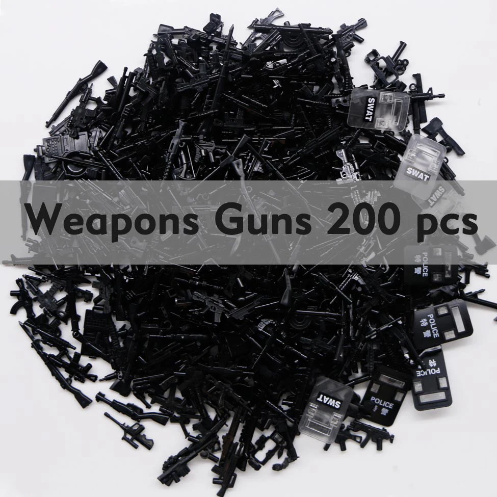 Bricks LegoINGlys Military Weapons Guns Building Blocks Lots ww2 Mini Army swat soldiers Arm City P