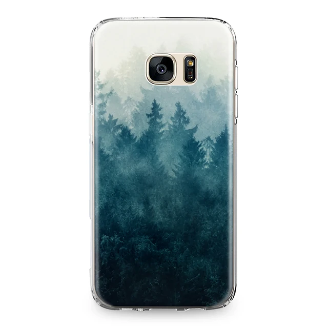 3262 Для samsung Galaxy S4 S5 S6 S7 край S8 S9 S10 плюс S10e Note 4 5 8 9 силиконовый чехол искусство лес чернила горный TPU Защитный чехол - Цвет: 3262
